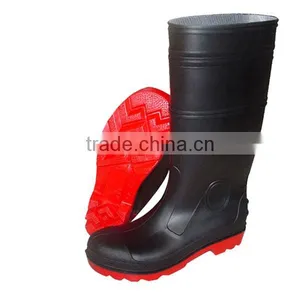 Black Pvc Safety Gumboots From Manufactuer thumbnail-3