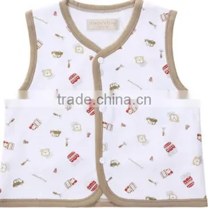 Latest Fashionable Summer Hot Sale Design Popular Printed Baby Vest thumbnail-2