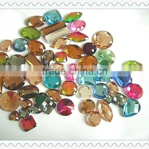 2015 Wholesale Flat Back Loose Stone, Glass Flat Abck Sew-on Stone thumbnail-3