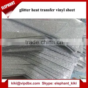 Glitter/PU Heat Transfer Vinyl Sheets Cut for Clothing thumbnail-1