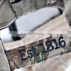 Washed Camouflage Cap,embroidered High Quality Cap thumbnail-4