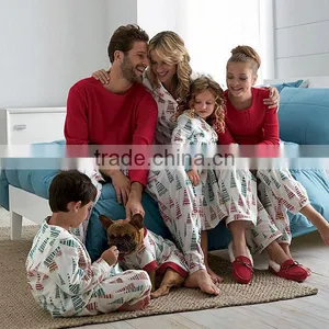 Family Personalized Christmas Onsies Fabric For Pajamas thumbnail-1