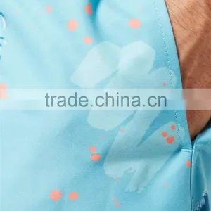 MGOO Foshan Manufacturer Custom Sublimation Print Mens Boardshorts Swimwear Mesh Inside DrawString Elastane Waistband thumbnail-6