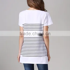Maternity Clothing Thin Section Breastfeeding Clothes Small Fresh Nursing T-shirts thumbnail-5