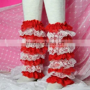 Colorful Baby Lace Ruffle Girls Leg Warmers For Kids Leggings thumbnail-1