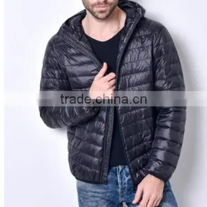 Custom Logo Print Insulated Light Foldable Down Jacket for Men thumbnail-2