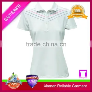 Custom Embroidery Logo Women Polo Shirt, Pima Cotton Polo Shirt thumbnail-5