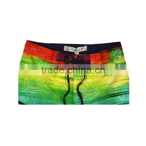 Men Hawaiian Beach Shorts Gradient Printed Polyester Men Beach Short thumbnail-5
