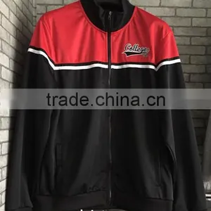 Men's Casual Cheap 100% Polyester Tricot Fleece Jacket thumbnail-1