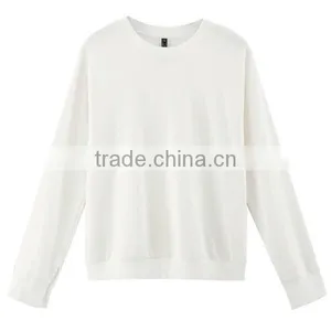 New Fashion Blank White Cotton Hoodie thumbnail-1
