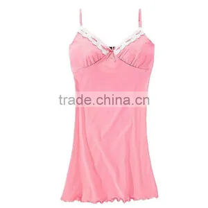Latest Fashion Lady Nightgown Sexy See Through Sleepwear thumbnail-1