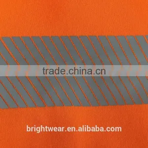 Mens Orange hi Vis Reflective Protective Jacket Warning Fleece Chinese Local Tape Safety Sweatshirt thumbnail-6