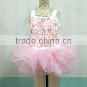 Bodycon Top Class Quality Child Ballet Tutu Costume Performance Dress Stage Dance Costume Three Layers thumbnail-1
