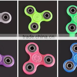 Fingertip Gyro Luminous Plate Finger Gyro Three Leaf Glowing Fingertip Spiral Adult Children Fluorescent Finger Helix thumbnail-5
