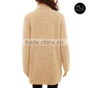 FACTORY Wholesale Plaid Patch Fleece Sweatshirt thumbnail-3