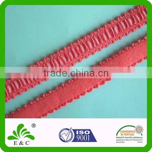 Red Center Ruffled With Plush Back Side Elastic Suspenders thumbnail-1