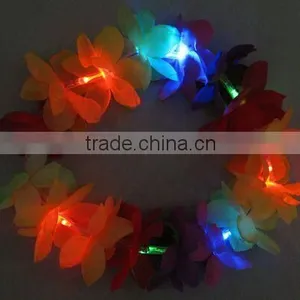 Hawaii LED Flower Necklace Lei thumbnail-2