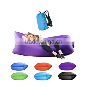 2017 Hot New Design Outdoor Lazy Sofa New Comfortable Beach Air Laybag Nylon Fabric Inflatable Bean Bag Air Sofa thumbnail-1
