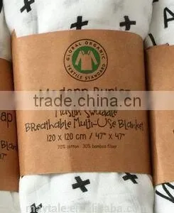 47x47" Prewashed Organic Swaddle Blanket thumbnail-3