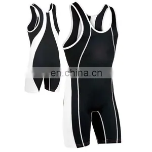 Wholesale Custom Color Sublimated Wrestling Singlets thumbnail-4
