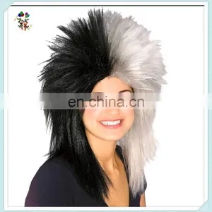 Two Colors Sports Fan Punk Rock Party Synthetic Wigs HPC-0042 thumbnail-1