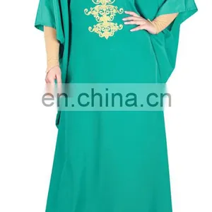 Modern Muslim Dress Wear Embroidered Abaya For Women (16051001) thumbnail-3