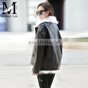 Spring Sheep Leather Jacket High Quality Fashion Leather Jacket thumbnail-1