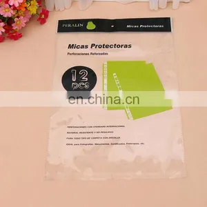 China High Quality Customized Eco-friendly Customize Logo Opp Plastic Bag With Die Cut Handhole thumbnail-2