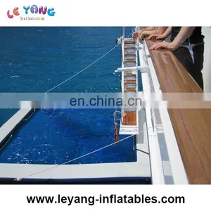 Portable Swimming Pool With Protective Anti Jellyfish Netting Enclosure / Inflatable Pool for Yachts thumbnail-1