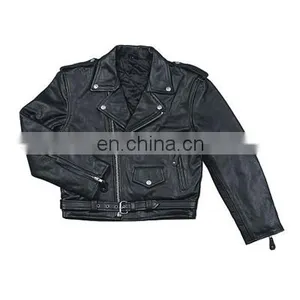 KIDS COLLECTION LEATHER JACKET BLACK COLOR COAT thumbnail-1