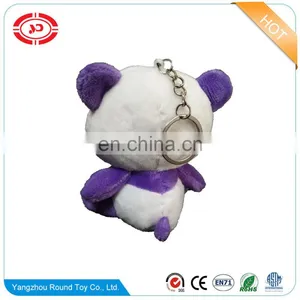 Purple Panda Plush Soft Stuffed Kids Gift Keychain Cheap Fancy CE Toy thumbnail-4