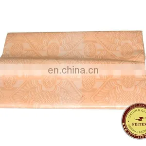 New Design Different Kinds Fabric Multi Colors Shadda Guinea Brocade Cotton Wholesale Bazin Riche Chinese Garment Fabric FEITEX thumbnail-5