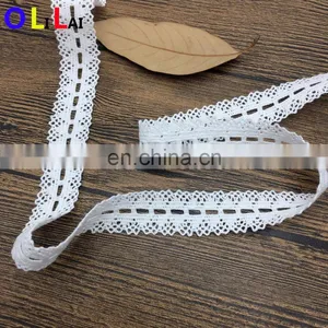 OLCT1944 2.5cm Fashion African White Cotton Crochet Guipure Lace for Ladies Dress thumbnail-4