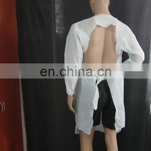 Waterproof Plastic CPE Gown/Disposable Nursing Hospital Gown thumbnail-1
