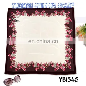 2017 Zhejiang Provence Top Fashion New Style Digital Print Polyester Turkish Yarn Scarf Factory Hot Sell Ladies Shawl thumbnail-2