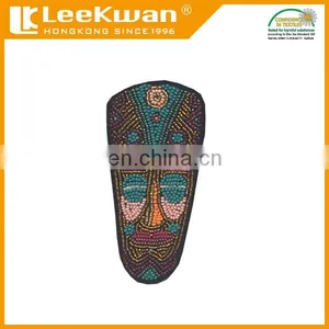 High Quality Sew on Crystal Beaded Rhinestone Buddha Applique Patch thumbnail-3