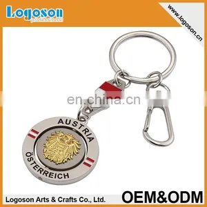 OEM/ODM Zinc Alloy Nickel Plated Custom Logo Metal Keychain for Saleing thumbnail-5