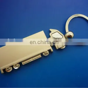 Custom Metal Unusual Key Ring With Truck thumbnail-1