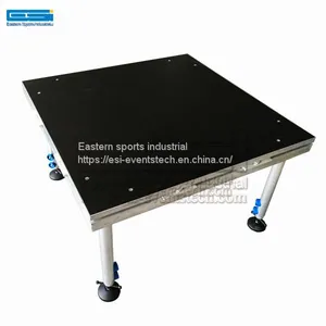 Decent 4x8 Acrylic Riser Folding Adjustable Cheap Aluminum Crystal Wedding Used Portable Staging Retractable Stage Platf thumbnail-3
