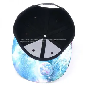 China Acrylic 6 Panel Black Custom 3D Embroidery Snapback Hats thumbnail-2