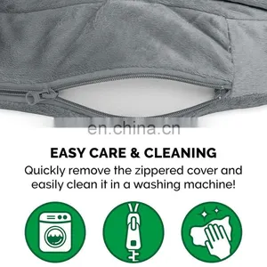 Pet Dog Bed Orthopedic Round Dog Sleeping Bag Blanket Pet Bed With Removable Cover thumbnail-7