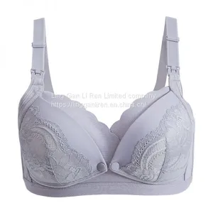 Breastfeeding Underwear, Pregnant Women's Bra, Gathered to Prevent Sagging, Big Breasts, Comfortable Bra During Pregnancy, Buckle Before Feeding and Postpartum thumbnail-4