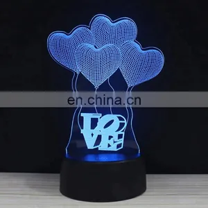 Custom Design USB Acrylic Lighting 3d Desk Light Table Lamp for Kids thumbnail-3