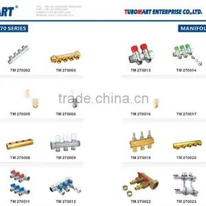 Floor Heating 2 to 6 Ways Manual Brass Water Manifold Distribution thumbnail-4