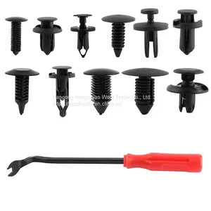 PVC 8.2mm-24.1mm Head Diameter Black Automotive Plastic Fasteners thumbnail-3