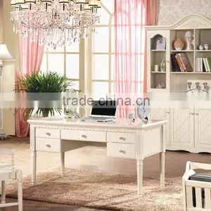 French Style Style Room Furniture Writing Desk and Bookcase thumbnail-1