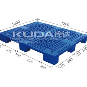 Chemical Resistant of China Manufacturer 1210D WGJJ PLASTIC PALLET（BUILT-IN STEEL TUBE） thumbnail-1