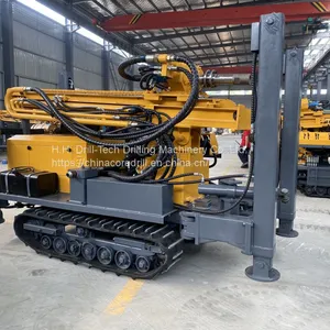 FYX180 Tracked Mobile Water Well Drill Rig Machine Driven by Diesel Engine With 180m Drilling Depth Pneumatic DTH and Mud Drill thumbnail-1