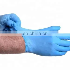 Waterproof Powder Latex Free Blue Nitrile Disposable Gloves thumbnail-3