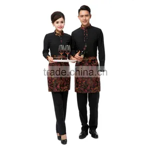 Black Reception Uniforms With Apron thumbnail-1